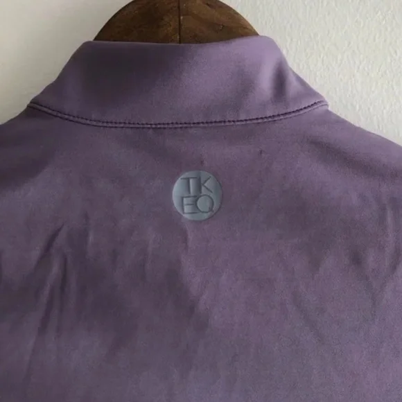 TKEQ Quinn Essential Horse Show Competition Stretchy Short Sleeve Shirt Purple - Picture 9 of 11